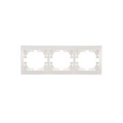 Рамка 3-м Mira горизонт. бел. LEZARD 701-0200-148