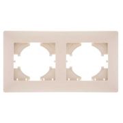 Рамка 2-м Bravo беж. GUSI С1020-003