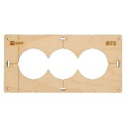 Шаблон для подрозетников c 3 отв. d72мм Expert EKF sh-d72-3