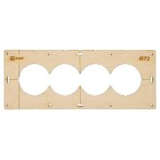 Шаблон для подрозетников c 4 отв. d72мм Expert EKF sh-d72-4