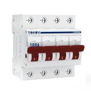 Выключатель нагрузки модульный 4П 100А TOKOV Electric TKE-PZ60-MDSI-4-100